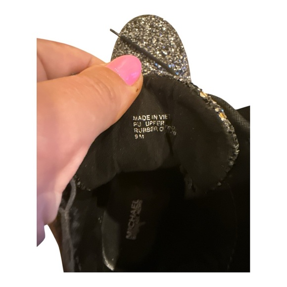 MICHAEL KORS Black Glitter Women's Boots - Picture 5 of 5